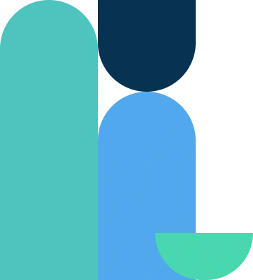 Light blue background